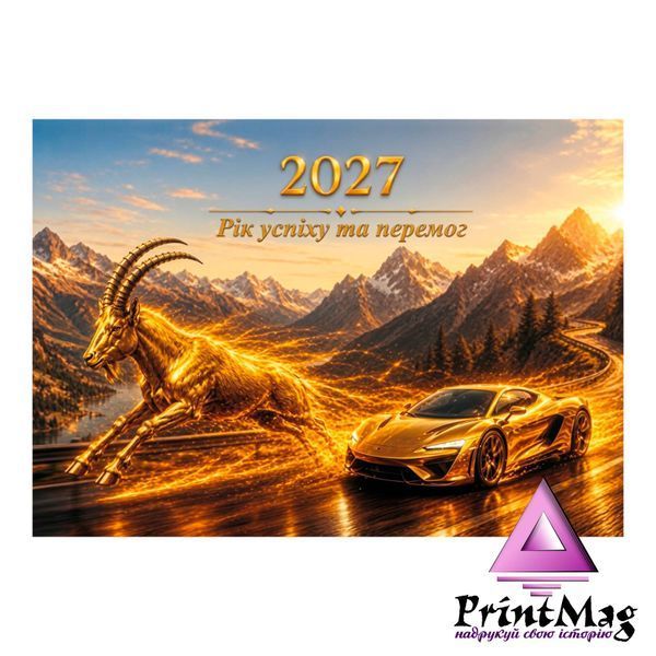 Квартальний календар на 2027р "Рік успіху та перемог" К01 фото