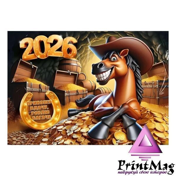 Квартальний календар на 2026 рік "Приношу вдачу. Символ року 2026" К045 К045 фото