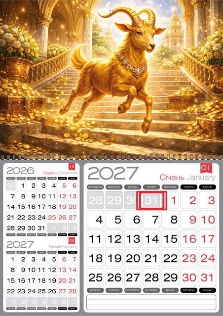 Квартальний календар на 2027р "Шлях до вершин" К129 фото